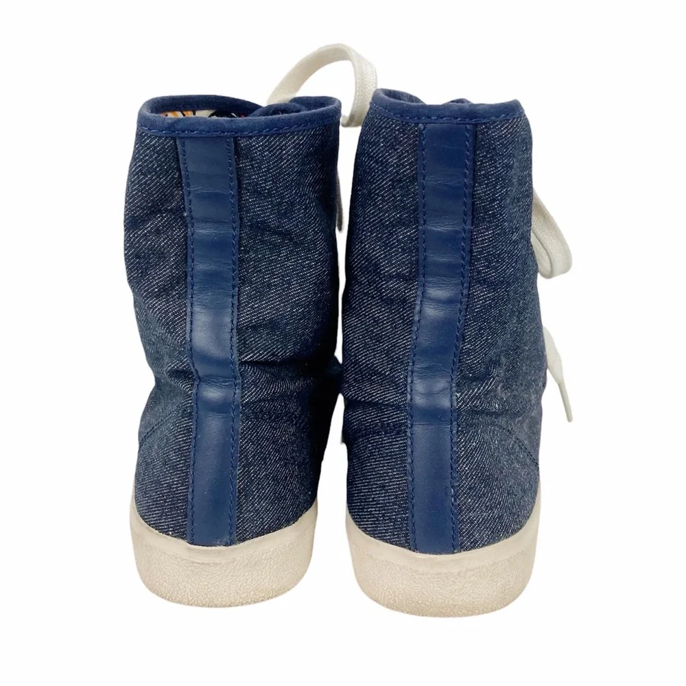 Coach Denim High Top Erikka Sneakers Size 6.5